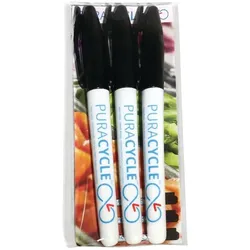 Gastro M Puracycle Ungiftige Permanentmarker Schwarz 3er Pack