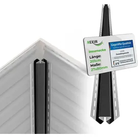 HEXIM Siding Fassadenpaneele grau 2 St. UV-beständig