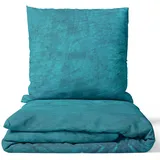 nyvi DreamScience Cashmere Touch Petrol 155 x 220 cm + 80 x 80 cm