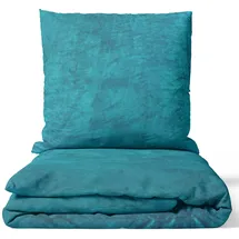 nyvi DreamScience Cashmere Touch Petrol 155 x 220 cm + 80 x 80 cm