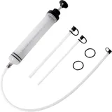 LIMEOW 200ml Ölabsaugpumpe Ölfasspumpe Absaugpumpe Umfüllpumpe Handpumpe Schlauchpumpe Getriebeöl Pumpe Ölspritze Geeignet für Eine Breite Palette Anwendungen und Eine Breite Palette von Fahrzeugen