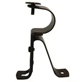 Gardinenstange Halterung,Gardinenstangen Halterung 6 Stück Wand-Gardinenstangenhalterungen aus Metall, Metall-Einzelstangenhalterung, robust, rostbeständig, Uso apto para Fenstervorhang-Gardinenstange