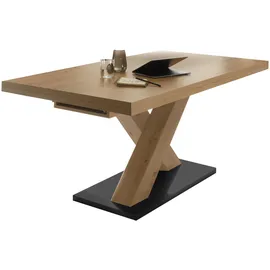 Mäusbacher Komfort 180 x 76 x 90 cm Asteiche/Schwarz