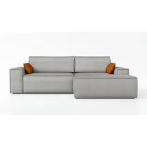 mebloland Ecksofa TOR mit Schlaffunktion. Farbe: Grey. - Grau