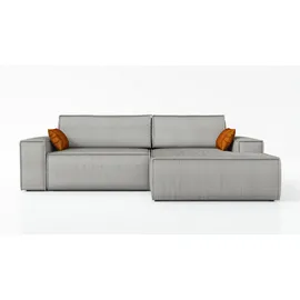 mebloland Ecksofa TOR mit Schlaffunktion. Farbe: Grey. - Grau