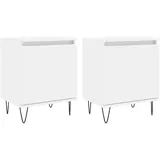 vidaXL Nachtschrank 2 Stk. 40 x 30 x 50 cm Weiß