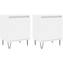 vidaXL Nachtschrank 2 Stk. 40 x 30 x 50 cm Weiß