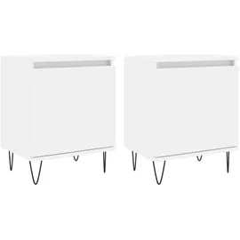 vidaXL Nachtschrank 2 Stk. 40 x 30 x 50 cm Weiß