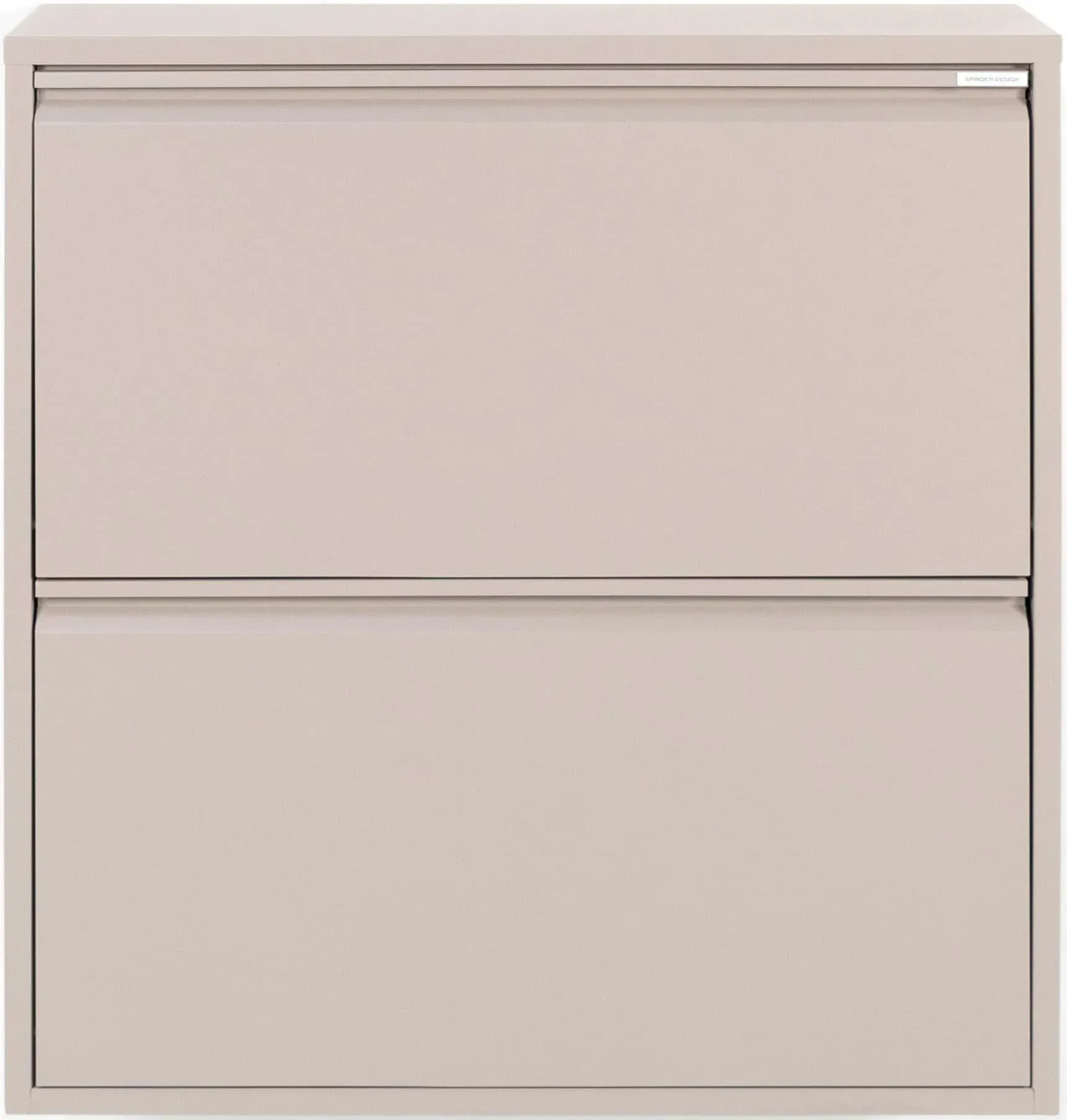 Schuhschrank SPINDER DESIGN, grau (silky taupe), B:75cm H:77,5cm T:23cm, Metall, Schränke, Schuhschrank, Metall, Breite 75 cm