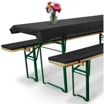 Beautissu Bierbankauflage 220 x 50 cm grau 3-tlg.