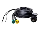 PRO PLUS Kabelsatz 9 Meter Stecker 13-polig/Stecker 5-polig/DC - Schwarz