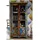 Massivmoebel24 Vitrine Altholz 90 x 40 x 180 cm Mehrfarbig