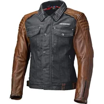 Held Jester, Leder-Textiljacke - Schwarz/Braun XXL