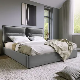 lanki international gmbh Odikalo 140 x 200 cm Grau/Schwarz