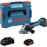 Bosch GWS 18V-10 P Professional  inkl. 2 x 5,0 Ah + L-Boxx