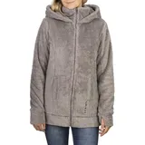denimfy Damen Fleecejacke DFMila Kapuzenjacke L
