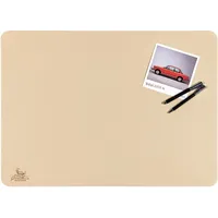 Centaur - Hochwertige Schreibtischunterlage Leder 50 x 70cm champagner/beige für Bürotisch - handgefertigte Schreibunterlage aus Leder - Edel Schreibtisch Unterlage