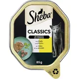 Sheba Classics in Pastete mit feinen Stückchen mit Kalb und Huhn 22 x 85 g