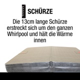 Globus Canadian Spa Deluxe Whirlpool Isolierabdeckung braun 203 x 203 cm universell passend