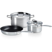 Le Creuset 3-teiliges Kochgeschirrset aus 3-ply Edelstahl, 53808000010050