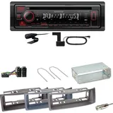 Kenwood KDC-BT450DAB Bluetooth DAB CD Einbauset für Renault Megane Scenic 1