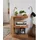 KADIMA DESIGN Beistelltisch E Cube Beige Akazie 45 x 30 x 60 cm