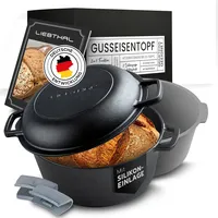 Gusseisen Topf Brot Backen Robuster Brottopf Mit Passgenauer AntihaftSilikoneinl