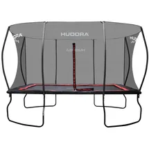 Hudora 4square Trampolin 244 x 366 cm inkl. Sicherheitsnetz schwarz