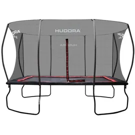 Hudora 4square Trampolin 244 x 366 cm inkl. Sicherheitsnetz schwarz