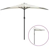 furnicato Balkon-Sonnenschirm 300 x 155 cm Beige