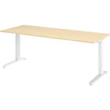 bümö Schreibtisch Serie-XB Ahorn / Braun