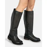 felmini wide fit Stiefel Stiefel Leder | Braun - 40