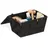 Relaxdays Aufbewahrungskorb Flechtkorb 20 x 14 x 11 cm schwarz