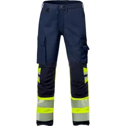 Fristads High Vis Stretch-Hose Kl. 1 2705 PLU 127731 - warnschutz-gelb/marine - D96