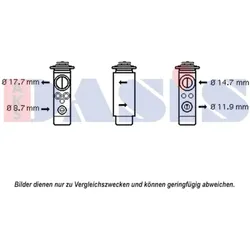 Expansionsventil Klimaanlage AKS DASIS 840215N für Opel Zafira Family B
