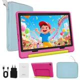 Happybe Android 14 10-Zoll, 14GB RAM + 64GB ROM (TF Expand 1TB) Kinder Tablet (64 GB) blau|rosa