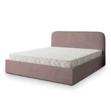 masseno Polsterbett, Rosa, Holz, 140x200 cm, Schlafzimmer, Betten, Polsterbetten