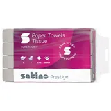 Satino by WEPA Prestige Papierhandtücher 2 lagig- 3.750 Blatt weiße Falthandtücher - Zellstoff mit Z Falz - für Papierspender mit Papiergröße 20,6x24cm