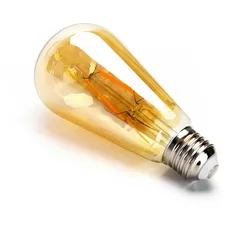 Aigostar 8W ST64 LED E27 Filament Leuchtmittel Retro Nostalgie Glühbirne Standard Edison Gewinde 2200K