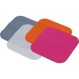 Prym 929222 Patches Köper, Reparaturpatch, 13 x 13 cm, orange, pink, weiß, blau