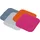 Prym 929222 Patches Köper, Reparaturpatch, 13 x 13 cm, orange, pink, weiß, blau
