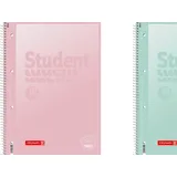 Brunnen Collegeblöcke Student Pastell Lineatur 27 liniert DIN A4 Innen- und Außenrand