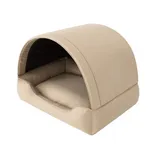 Hobbydog Hundehütte Hundehütte Hundehöhle Hundekorb Katzehütte Hundebett Katzenhöhle beige R2 (82 x 58 cm)