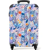 NoBoringSuitcases.com NoBoringSuitcases.com® Handgepäck Hartschalenkoffer mit TSA Schloss, Trolley, Reisekoffer, Carry on, Rollkoffer, Klein oder Mittelgroß Blau