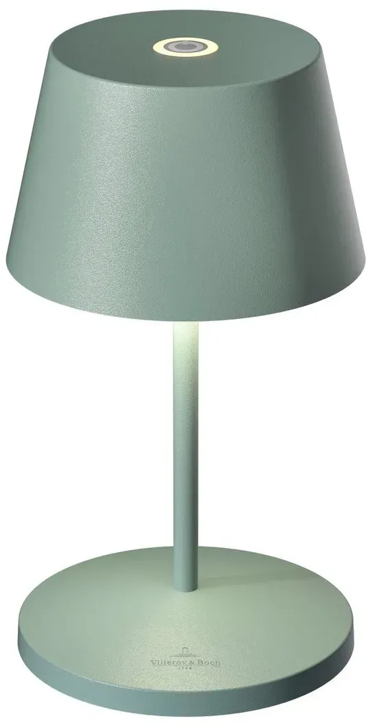 Villeroy & Boch Akku-Tischleuchte Seoul RC Alu, Eisen, Stahl Metall Grün Olive