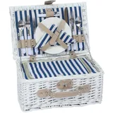 HYBDAMAI Picknickkorb Set für 2 Person mit Kühlfach, Abnehmbarer Riemen, Weinbeutel, Besteck Set, für Camping, Strand, Wandern, BBQ und Familie/Paare Geschenke, Zubehör