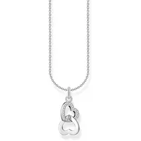 Thomas Sabo Kette mit Anhänger verschlungene Herzen Silber