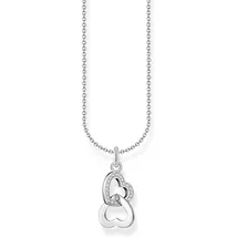 Thomas Sabo Kette mit Anhänger verschlungene Herzen Silber