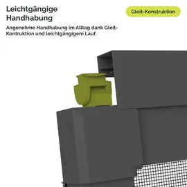 NEMATEK Schiebe Tür 120 x 240 cm Grau