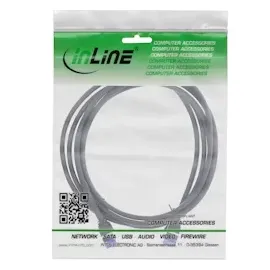 InLine Patchkabel Slim, Cat.6A, S/FTP, TPE (LSZH), PoE, schwarz, 0,5m